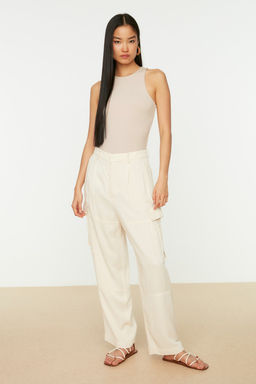 Tas Halter Yaka Vucuda Oturan Esnek Alttan c?tc?tl? Orme Body TWOSS20BD0044