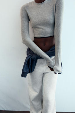 MOCK LAYER CROP T-SHIRT - Zara фото 2