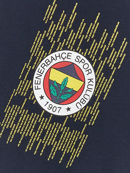 Bisiklet Yaka Fenerbah?e Bask?l? Uzun Kollu Erkek ?ocuk Sweatshirt - Waikiki фото 3