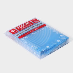 Коврик для выпечки и раскатки теста с разметкой Доляна Эрме, силикон, 65.5?45 см, синий фото 8