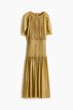 Vestido nido de abeja con capa decorativa - H&m фото 2