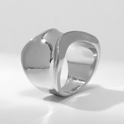 Кольцо металл Тренд вогнутое, мини, цвет серебро, размер 16 - Qf фото 3
