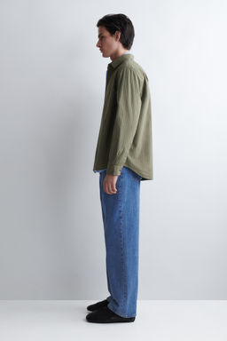 CAMISA DE POPEL?N DE ALGOD?N PIMA RELAXED FIT - H&m фото 11