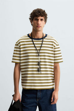 STRIPED JACQUARD T-SHIRT - Zara фото 2