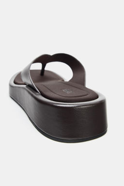 SANDALIA PLANA TIRA / Marr?n - Zara фото 6