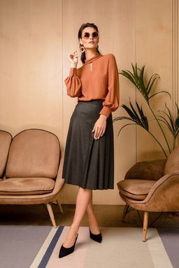 Юбка со складкой арт. 2035