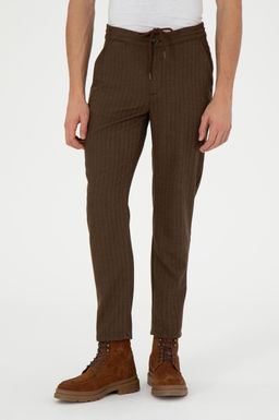 Мужские коричневые брюки из плотной ткани Неожиданная скидка в корзине - U.s. polo assn фото 2