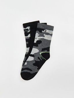 Desenli Erkek ?ocuk Soket ?orap 3l? - Waikiki фото 2