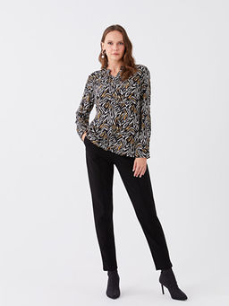 Beli Lastikli Standart Fit Kad?n Pantolon