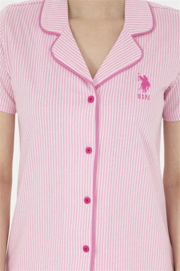 Женский розовый пижамный комплект Неожиданная скидка в корзине - U.s. polo assn фото 6