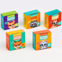 Металлическая головоломка с пазлами и наклейками «Милые зверята», МИКС