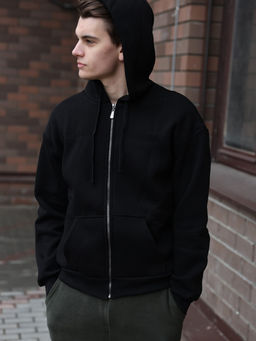 Толстовка  футер 3-х нитка начес.арт.1152-1,черная - Binita фото 10