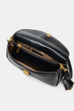 BOLSO ALARGADO BANDOLERA / Negro