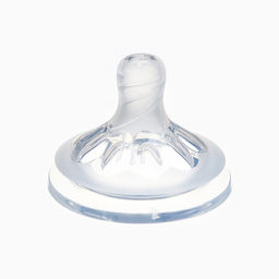 Соска на бутылочку M&B Natural, антиколиковая, от 6 мес.(Х), широкое горло Ø50 мм., быстрый поток, для густого питания, 2 шт.