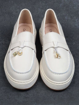 03-5061-3 BEIGE Лоферы женские (натуральная кожа)