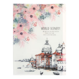 Папка формат А4, с 30 прозрачными файлами, Город, МИКС - Calligrata фото 4