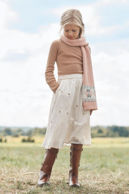 LIMITED EDITION EMBROIDERED FLORAL MIDI SKIRT - Zara фото 2