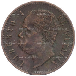 Монета 2 чентезимо 1900 года Италия