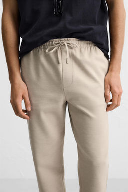 EASY CARE JOGGER WAIST TROUSERS - Zara фото 5