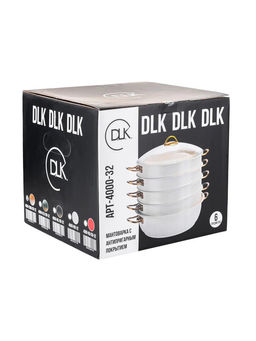 Мантоварка с крышкой стеклянной 28х10 см (5,8 л) с АПП, цвет: черный/золотой, арт. 4000-BK/GD-28. - D.L.K. фото 6