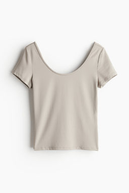 Top de microfibra con escote en U - H&m фото 6