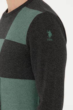 Мужской свитер антрацитового меланжа - U.s. polo assn фото 21