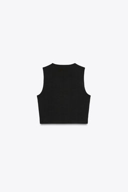 COTTON CROP TOP - Zara фото 6