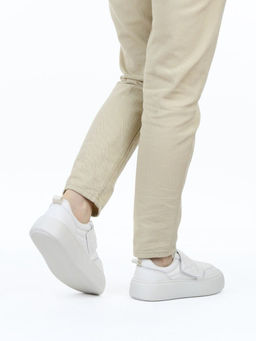 03-YH462-2 LT. BEIGE Полуботинки спортивные демисезонные женские (натуральная кожа)