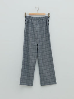 Beli Lastikli Ekose Gabardin K?z ?ocuk Pantolon
