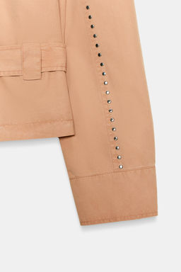 CHAQUETA TACHAS CINTUR?N / Melocot?n - Zara фото 7