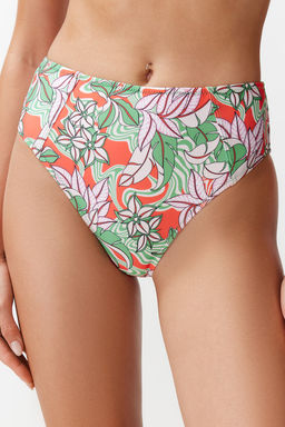 TRENDYOLMILLA Cicek Desenli Yuksek Bel Hipster Bikini Alt? TBESS24BA00124