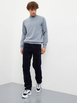 Утепленные мужские вельветовые брюки прямого кроя на флисе - Mossmore фото 18