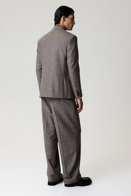 Pantalon en mezcla de lana Loose Fit - H&m фото 2