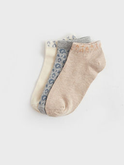 Desenli Kad?n Patik ?orap 3l? Paket - Waikiki фото 2