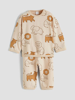 Hayvan Desenli Erkek Bebek E?ofman Tak?m?