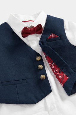 Mothercare / Комплект: жилет, рубашка, бабочка  фото 4