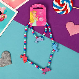 Набор детский «Выбражулька» 2 предмета: бусы, браслет, дельфины, МИКС