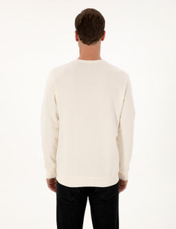 Ekru Regular Fit Sweatshirt - Cacharel фото 5