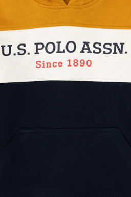 Толстовка горчичного цвета для мальчика Неожиданная скидка в корзине - U.s. polo assn фото 3