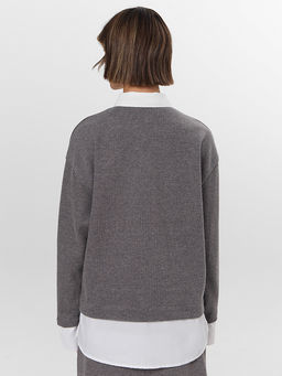 Джемпер женский серый - Mark formelle фото 4