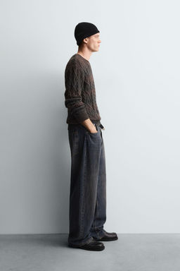 TEXTURED CABLE-KNIT JUMPER - Zara фото 4