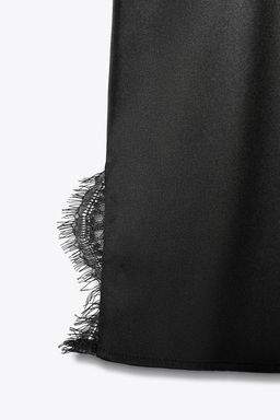 SATIN TOP WITH LACE - Zara фото 5