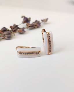 Серьги с керамикой