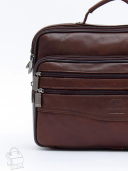 Портфель мужской кожаный 7807-4 brown Fuzhinino