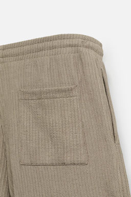 IRREGULAR TEXTURED BERMUDA SHORTS - Zara фото 17