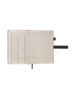 Ежедневник недатированный А5, с хлястиком, 80 листов, в линейку, пвх, черный - Simaland фото 8