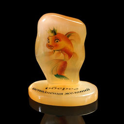 Фигурка-оберег «Рыбка: исполнения желаний», селенит