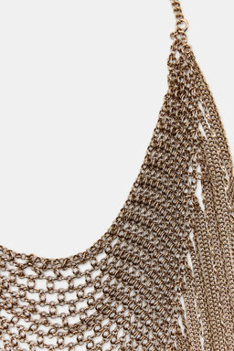 FRINGED BIB NECKLACE - Zara фото 5