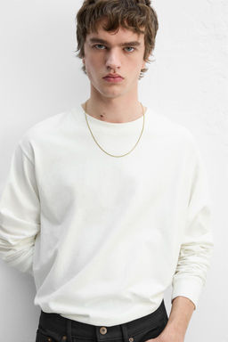MEDIUM WEIGHT LONG SLEEVE T-SHIRT - Zara фото 6
