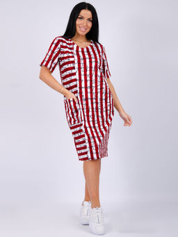 Туника "Манижа" бордо, трикотаж